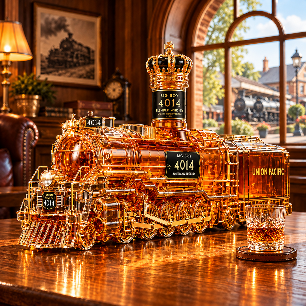 Big Boy 4014 85th Anniversary Whiskey Decanter