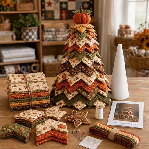 Americana Christmas Tree Quilt Kit