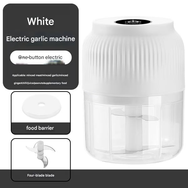 Electric Garlic Chopper, Mini Portable Veggie Cutter