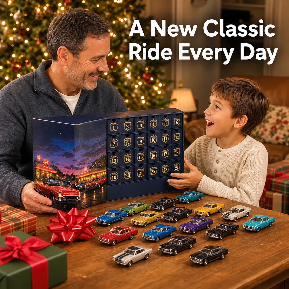 Classic American Cars Advent Calendar