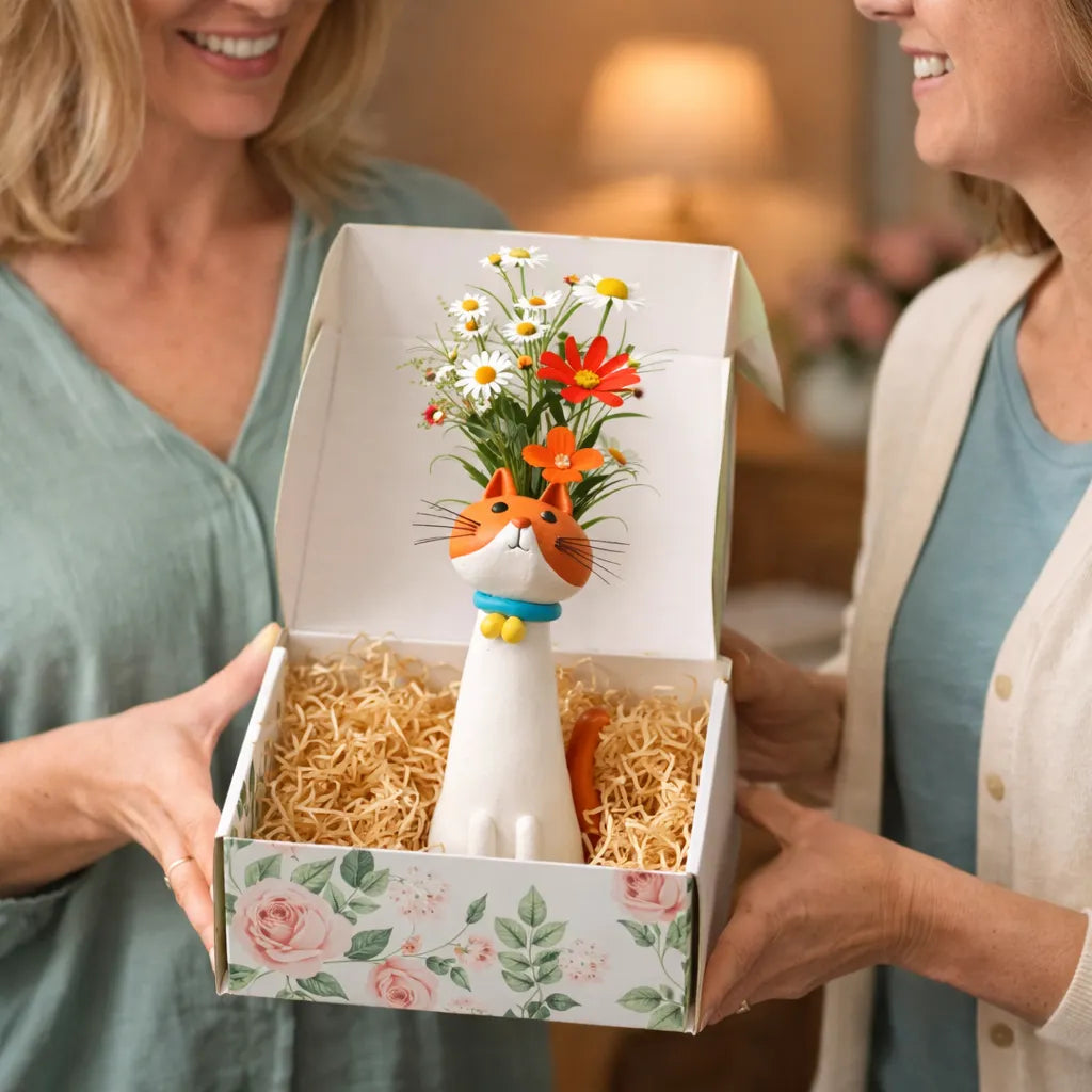 Quirky Cat Vase