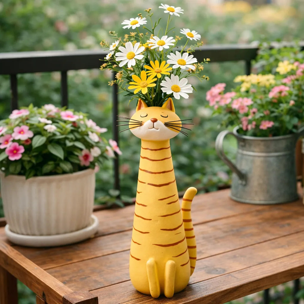 Quirky Cat Vase