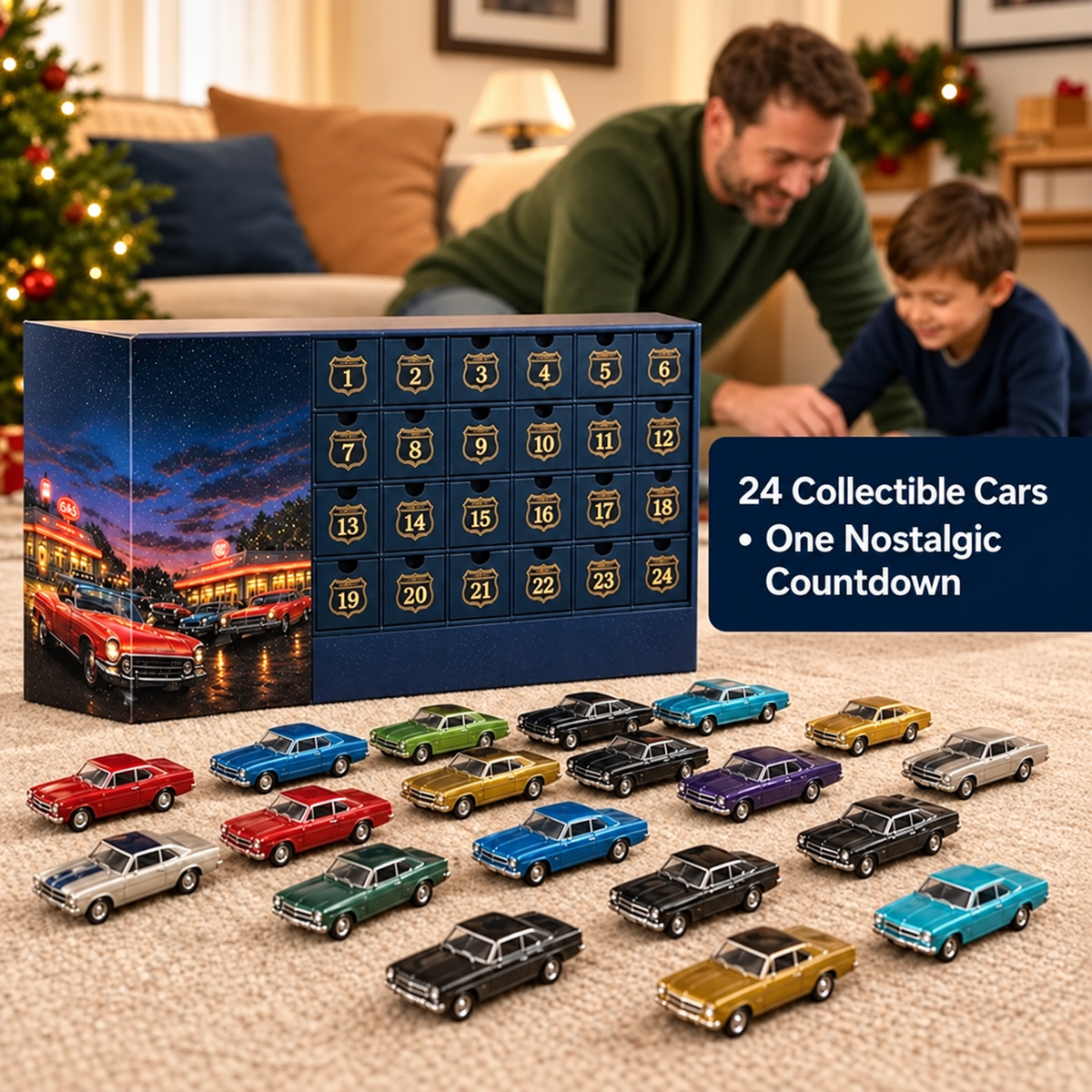 Classic American Cars Advent Calendar