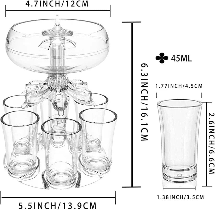 6 Shot Liquor Dispenser