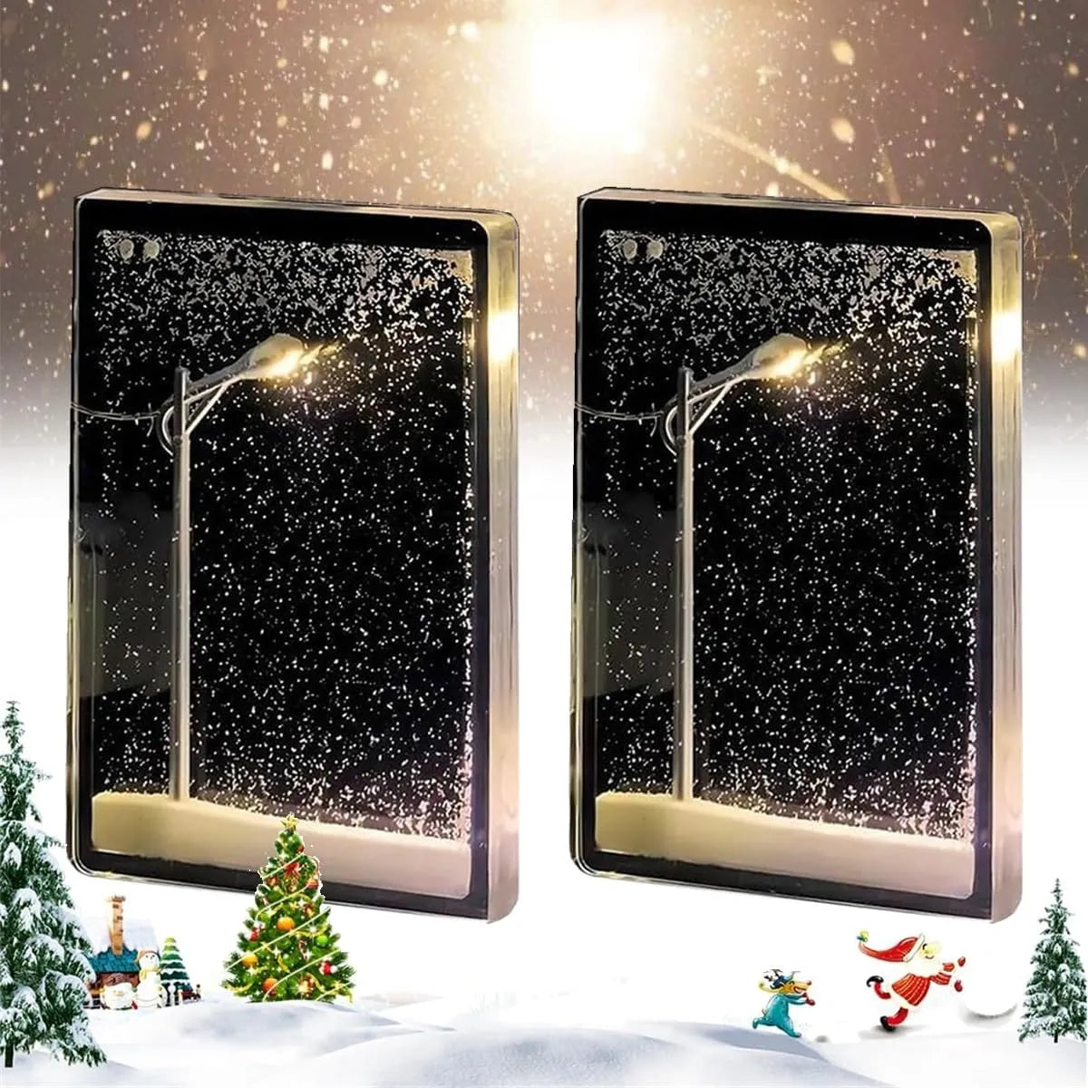 Snowy Night Street Lamp DIY Materials Street Flowing Lamp