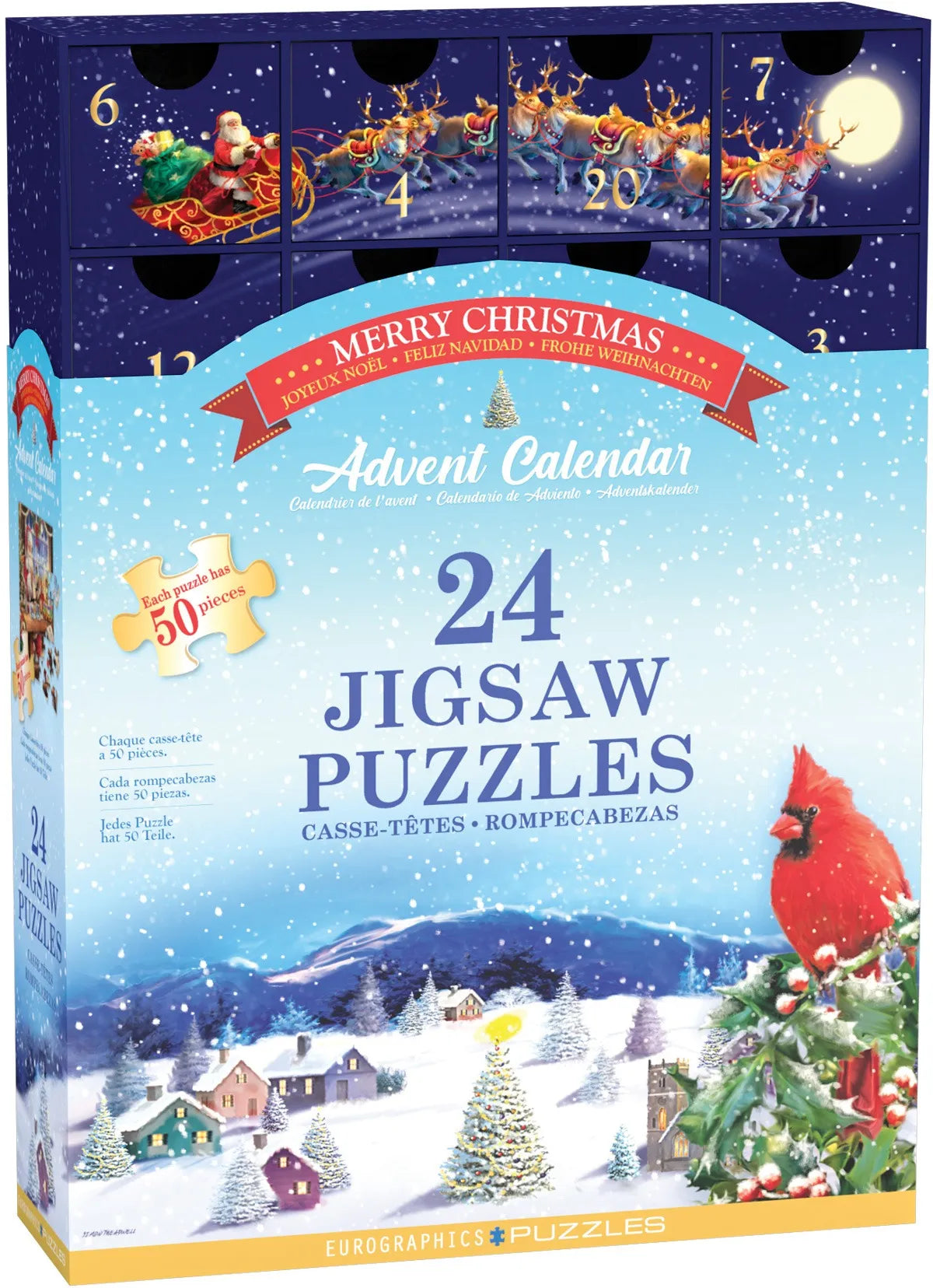 Christmas Advent Calendar Jigsaw Puzzle 1000pcs