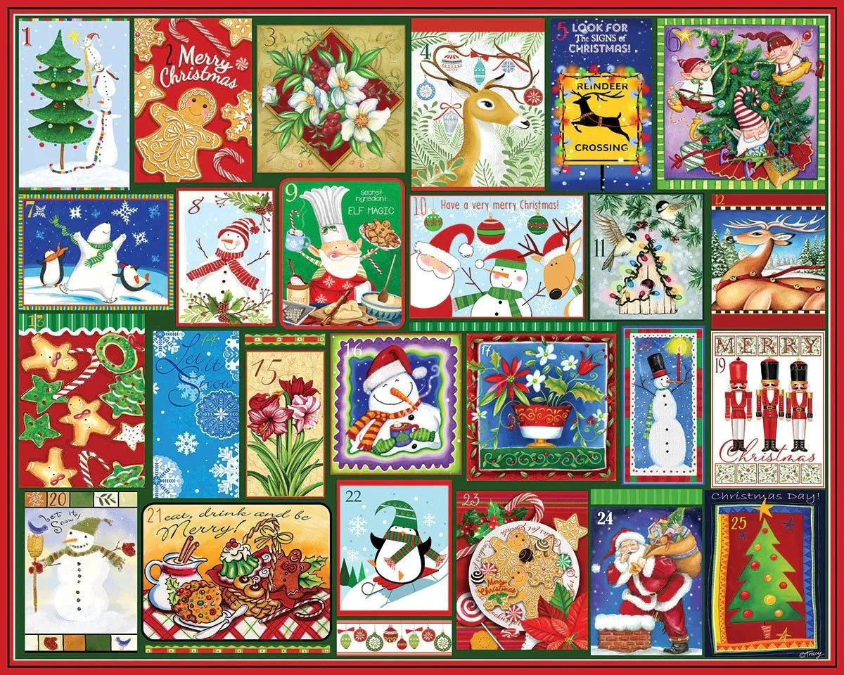 Christmas Advent Calendar Jigsaw Puzzle 1000pcs